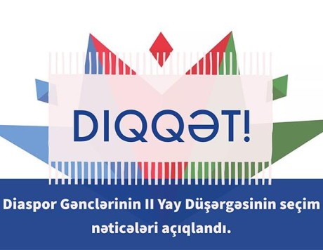 Diaspor Gənclərinin II Yay Düşərgəsi layihəsinin seçim nəticələri açıqlanıb